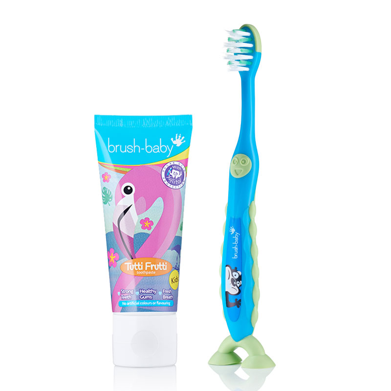 Brush-Baby Children's Tutti Frutti Toothpaste with Xylitol (3-6 Years) + New FlossBrush 3-6 years
